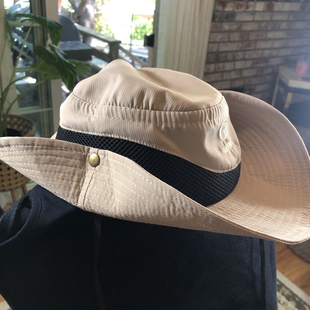 GUODING tan Boonie Hat - Nylon mesh Sun Brim Bill Safari Style Outdoor Layer - Picture 14 of 16